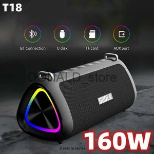 Portabla högtalare SODLK T18 Fantom 80W Högeffekt utomhus Karaoke Machine Portable Wireless Bluetooth Speakers 10000mAh Battery Long Battery Live J240117