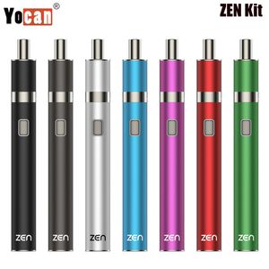 Original Yocan Zen Kit 650 mAh Akku, einstellbare Spannung mit C4-DE Keramikspule, elektronischer Zigarettenverdampfer