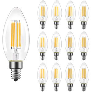 Filament bulb light e14 e27 B22 Led Candle Lamp 2W 4W 6W Led Bulbs 360 Beam angle WW CW 220V 110V