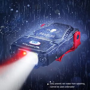 Sensor de led farol super brilhante chapéu clipe luz pesca recarregável ângulo ajustável para correr acampamento caminhadas 240117