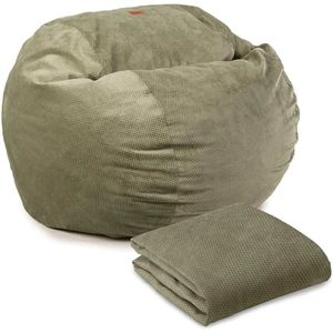 King Size Chenille Bean Bag Stol Cover Bean Bag Säljs separat vardagsrum soffas mossa gods gratis stolar möbler hem 240116