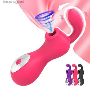 Andra hälsoskönhetsartiklar som suger vibrerande leksak för kvinnor oral sucker vibrator klitoris stimulatornippel massage kvinnlig onani vuxen q240117