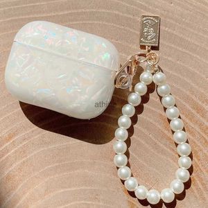 Cell Phone Cases For Airpods Pro 2 Case Luxury Pearl Pendant Wireless Headphone Cover For Airpods 3 Pro USB C 2nd 3rd Generation TPU Shell YQ240117