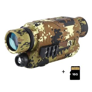 Night Vision Device Monoculars 300 Yards Digital IR Telescope Scope 5x32 Optics Pos Video Recording Camouflage Hunting Camera 240116