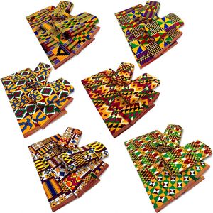 D Real Kente wosk Afryka Afryka Ankara Batik tkanina top tissu ghana patchwork szycie suknia ślubna rzemiosło DIY Pagne 240117