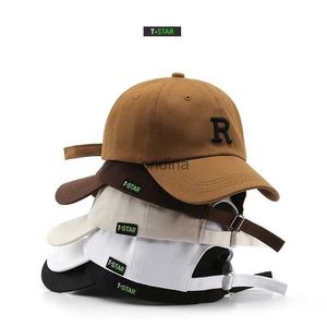 Bollmössor r broderi enkel baseball cap fast färg casual pappa hatt unisex sun hattar för kvinnor män gorras de bisbol gorras hombre yq240117