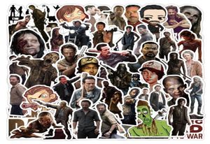 50pcslot Classic Horror TV Series The Walking Dead Sticker Graffiti Kids Toy Skateboard Car Motorcykel cykelklistermärke Dekaler Who9150523