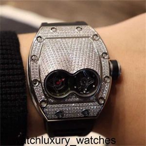 Richardmill Watches Designer Watche Fashion Diamond Personalisiert AllSky Star Car Racing Wine Barrel Sports Quartz Concept Table Rubber Band FK88