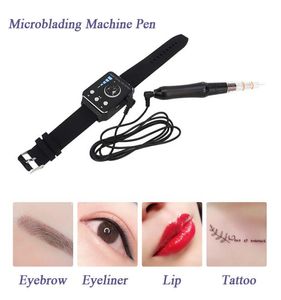 Professionale Microblading Machine Pen Swatch Digital Rotary Tattoo Machine Gun per trucco permanente 3D Ricamo Sopracciglio Labbro PMU 2152084