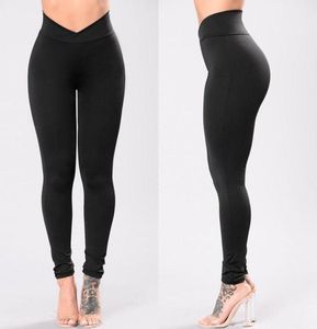 Kvinnor039s byxor capris kvinnor hög midja kompression fitness basskikt solida svarta leggings casual för kvinnlig 2022 hösten wom2408745