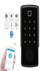 スマートフィンガープリントBluetooth WiFi制御Detadbolt Digital Door Lock with TTLock App 2010132782954