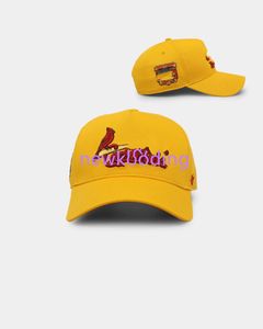 Желтая бейсболка Snapback Hat Спортивная кепка на плоской подошве Новая регулируемая мужская унисекс с вышивкой для взрослых Бесплатная доставка в продаже