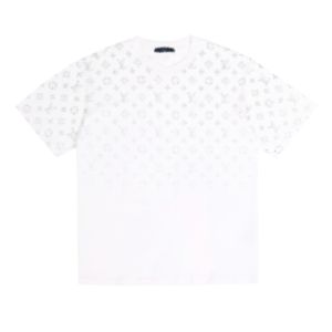 メンズTシャツデザイナーシャツlvityラウンドネック半袖Tシャツ男性女性スウェットシャツ3Dレター印刷コットン特大ティーDFT50