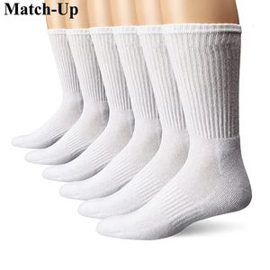 Matchup Mens Sport Crew Terry Socks Athletic 6 Çift 240117