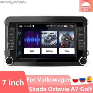 Ny 2Din Android10.0 Stereo -mottagare för VW/Volkswagen/Golf/Passat/Touran/Skoda/Octavia/Polo/Seat Car Multimedia Player GPS Carradio