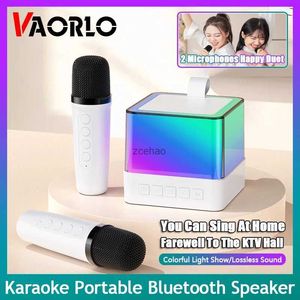 مكبرات صوت رف الكتب Bluetooth 5.3 PA SPEAMER SAMER PLANER HOME KARAOKE SUPWOOFER مع 1-2 ميكروفونات لاسلكية للأطفال