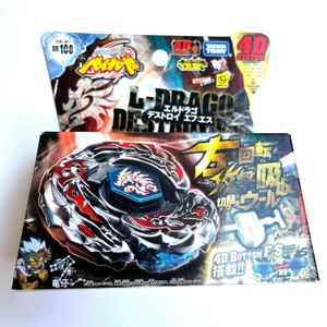 Tomy Beyblade Metal Battle Fusion Top BB108 L- Drago Destroy F S 4D Sistem with Light Launcher 240116