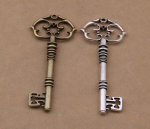 Alloy Key Charms Antik Silver Charms hänge för halsbandsmycken gör fynd 8331mm6454909