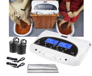 Jonisk detox fotmaskin med hög kvalitet Foot Spa Machine Strong Ion Cleanse Foot Bath Machine för två personer Använd3552966