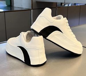 Ayakkabılar Sıradan Beyaz Tasarımcı Elbise Küçük Moda Erkek Platform Spor Sneakers Bahar Sonbahar Dantelli Açık Partisi Tenis Yürüyüş Loafer 665