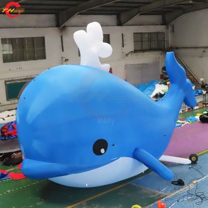 8m-26ft lange Outdoor-Aktivitäten 8m riesiger aufblasbarer Delphin-Ballon, aufblasbarer Meerestier-Ballon, aufblasbares Ozean-Delphin-Modell zur Dekoration