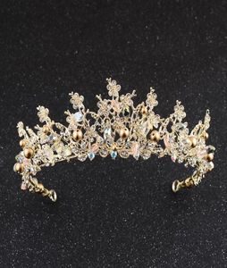 Neue Braut Kopfbedeckung Barock Krone Hochzeit Diamant Friseur Studio Hochzeitskleid Modellierung Zubehör3171730