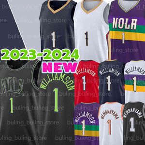 Zion 1 Williamson Basketball-Trikot, Victor Wembanyama, David Robinson, New Orleans, Herren, Tim Duncan 50 21 Pelicanes-Trikots