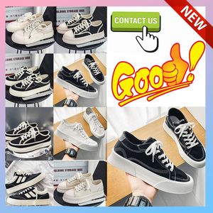 Designer Casual Trainer Platform Canvas Sports Sneakers Board Shoes For Women Men Fashion Style Patchwork Wear Resistant White Black College Size39-44