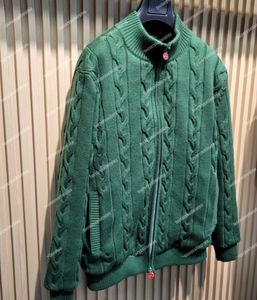 Дизайнерская мужская куртка Kiton Модное вязаное пальто Зимние и осенние куртки для мужчин Повседневная верхняя одежда Одежда с длинными рукавами