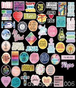 50Pcs Jesus Faith God Bless Christian Bless Stickers Pack Nonrandom Car Bike Luggage Sticker Laptop Skateboard Motor Water Bottle5792793