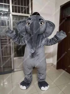 Adult size Newest Grey elephant Mascot Costume Cartoon theme character Carnival Unisex Halloween Carnival Adults Birthday Party Fancy Outfit For Men Women