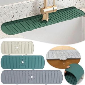 Kitchen Faucets Durable Water Catcher Drying Mat Bathroom Sink Splash Guard Countertop Protector Faucet Draining Pad