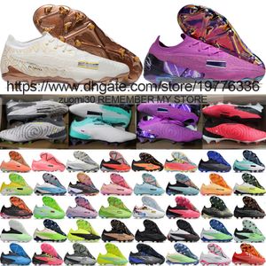 Send With Bag Quality Soccer Boots Phantoms GX Elite FG Ghost Knit Lithe Football Cleats Low Version Mens Natural Lawn Comfortable Trainers Soccer Shoes Size US 6.5-12