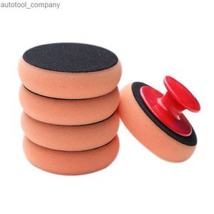 New 6Pcs/Set Car Wax Wash Polish Pad Sponge Cleaning Foam Kit Terry Cloth Applicator Pads W/ Gripper Handle Car-Styling car duster