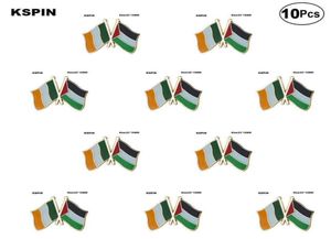 Ireland Palestine Friendship Lapel Pin Flag badge Brooch Pins Badges 10Pcs a Lot2271295