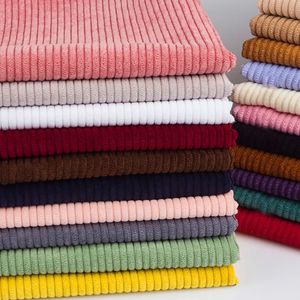 Corduroy Fabric for Sewing Shirt Sweater Coat Solid Color 8 Stripes Nylon and Polyester by Half Meter 240117