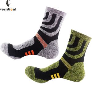 5 par Sport Terry Crew Socks Coolmax StaveAbsorbing Kolorowa fitness Badminton Tennis Rower Running Football Compression 240117