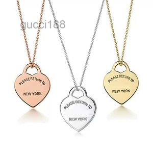 Classic Fashion High Grade Stainless Steel Heart Pendant Necklace S925 Silver Love Women Diy Jewellery Gift with Box MDLC MDK5 HOTH HOTH Z1Y0