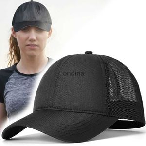 Ball Caps Damen Baseballmütze Sommer Sport Hut Golf Sonnenhut Schnell trocknend Atmungsaktives Mesh Schwarz Zylinder Hip Hop Trucker Angelhut YQ240117