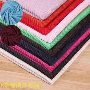 Clothing Fabric High-quality Eight Kam Polyester Sand Wash Corduroy Breathable Men And Women Pants Flannel Suit Jacket S Fabrics