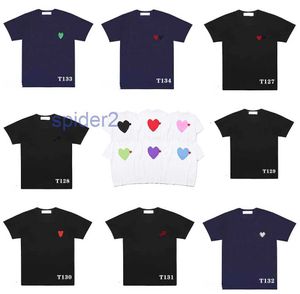 Gioca a Camicie firmate Moda Cdg Badge Abbigliamento Comfort t-shirt Maniche Amanti estivi Top Tshirt Designer EXSU EXSU