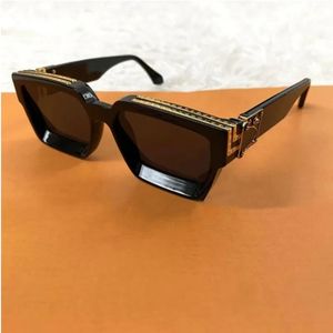 Designer Millionär Millionäre Sonnenbrille Rahmenfarbe Schwarz Gold mit Box Mode Sonnenbrillen Mann Frau Goggle Strand Sonnenbrille UV400 Top Qualität96006