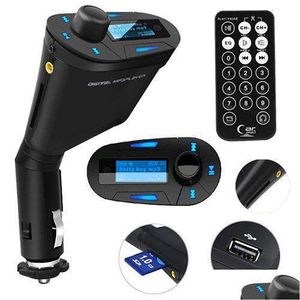 CAR Audio LCD KIT MP3 Stereo o Player Wireless Charger FM Transmitter USB Adapter WMA SD MMC SLOT DROOND Automobiles M DHGGU