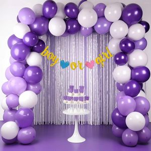 Party Supplies 65st Set 16 4ft Gold Paper Card för Birthday Custom Banner Hanging Swirls Latex Balloon Ballonger
