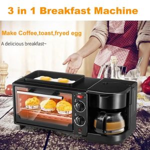 3 In 1 Breakfast Maker Machine Roast Bread Toaster Electric Oven Kitchen Appliances 220V 240116