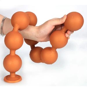 Huge Anal Beads Silicone Large Butt Plug Balls Intimate Goods For Adults Erotic Toys Woman Gay Men Anus Dilator Sex Product 240117