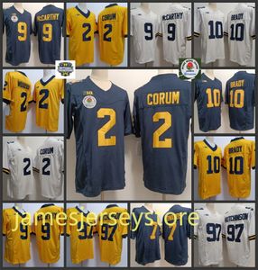 Футбольная майка Michigan Wolverines 2024, новейший стиль, «Blake CorumJersey», «J.J. Маккарти «Том Брэйди»