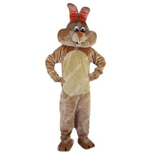 Costume da mascotte coniglietto di alta qualità Personaggio dei cartoni animati di anime Tema unisex per adulti Puntelli pubblicitari Festa di Natale Abito da esterno