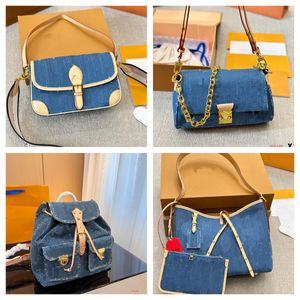 Remix Denim Designer-Taschen Damen Luxurys Designer Diane Favourite Umhängetasche Umhängetasche HILLS POCHETTE Tote-Geldbörse Sunset Carryall Handtaschen MONTSOURIS Rucksack