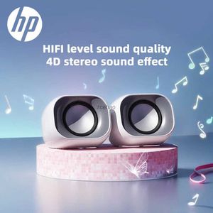 Bookshelf Speakers HP DHS-2111 Multimedia Speaker Mini USB Stereo Surround Sound Tri-band Equalization Suitable for Laptop Desktop TV Mobile Phone